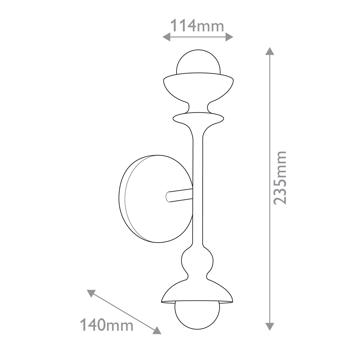 Дизайнерское бра Cadence, стиль:  6