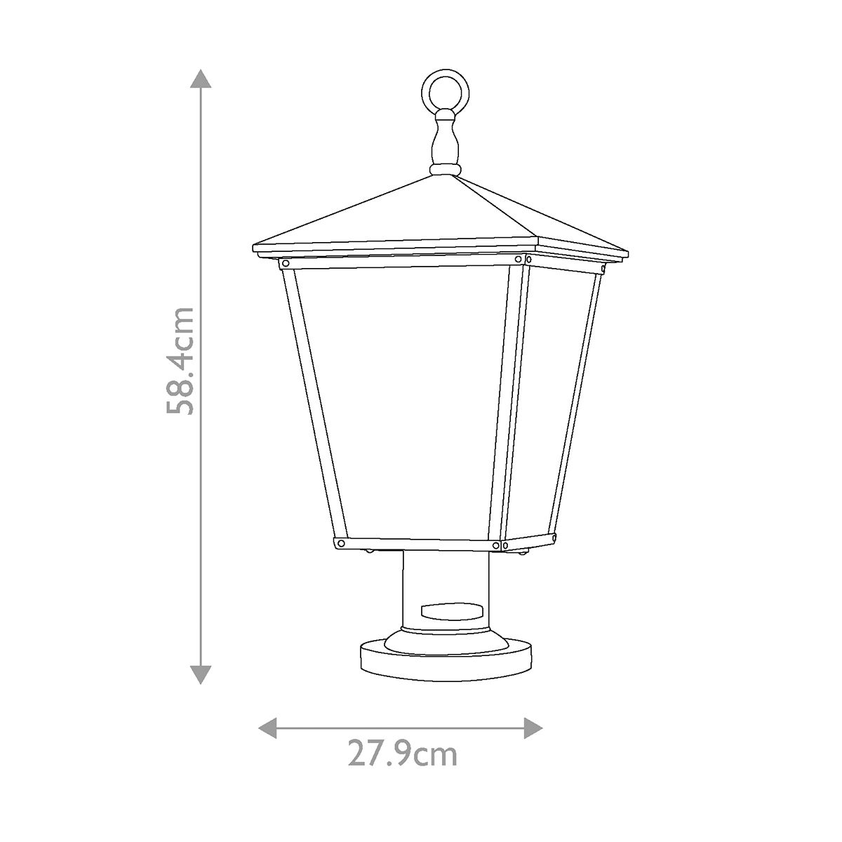 картинка Фонарь-пьедестал Hinkely Lighting, Арт. HK-TRELLIS3-L от магазина Одежда+ 4