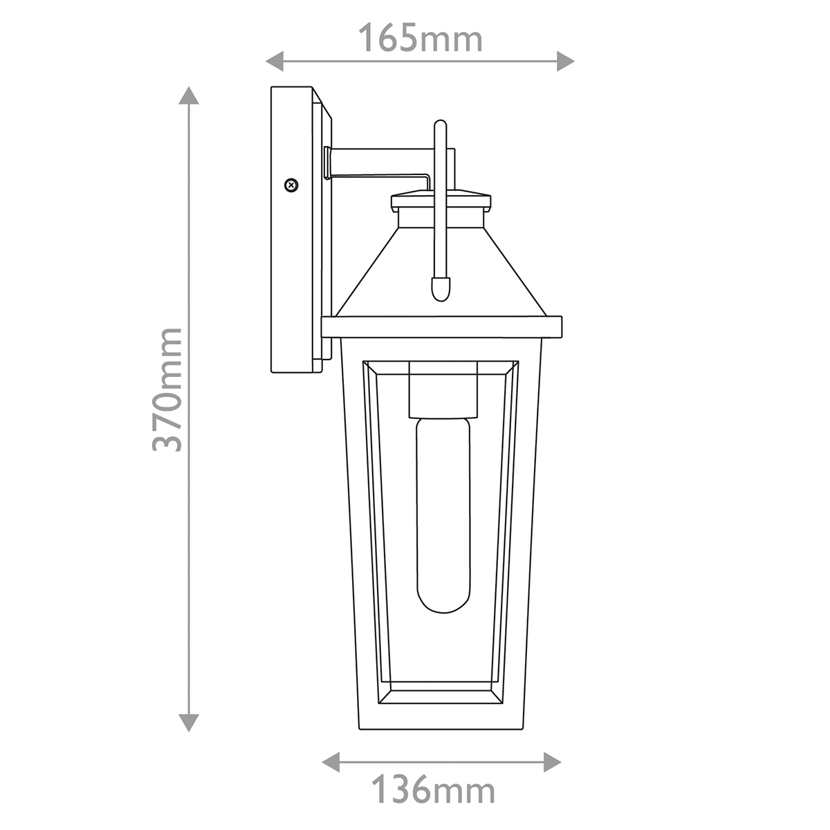 картинка Настенный фонарь Quoizel, Арт. QZ-BUCKLEY-S-MBK от магазина Одежда+ 10