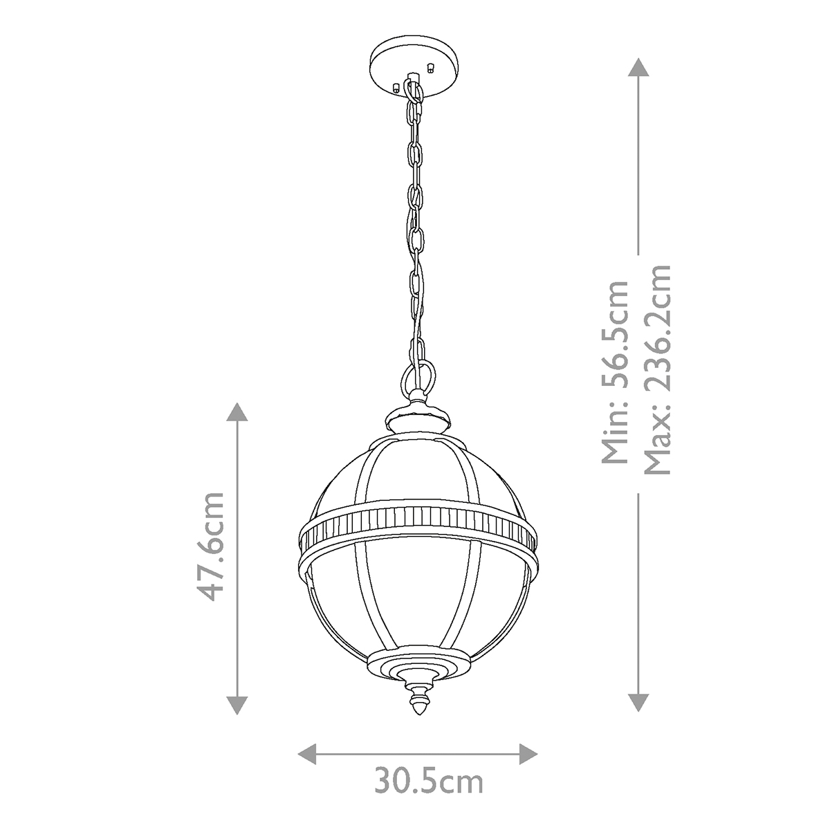 картинка Подвесной фонарь Kichler, Арт. KL-HALLERON-8M-BU от магазина Одежда+ 7