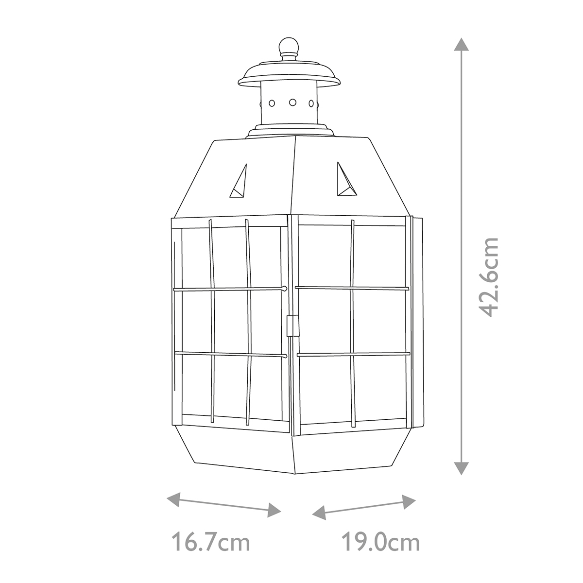картинка Настенный фонарь Hinkley, Арт. QN-NANTUCKET-L-AS от магазина Одежда+ 6