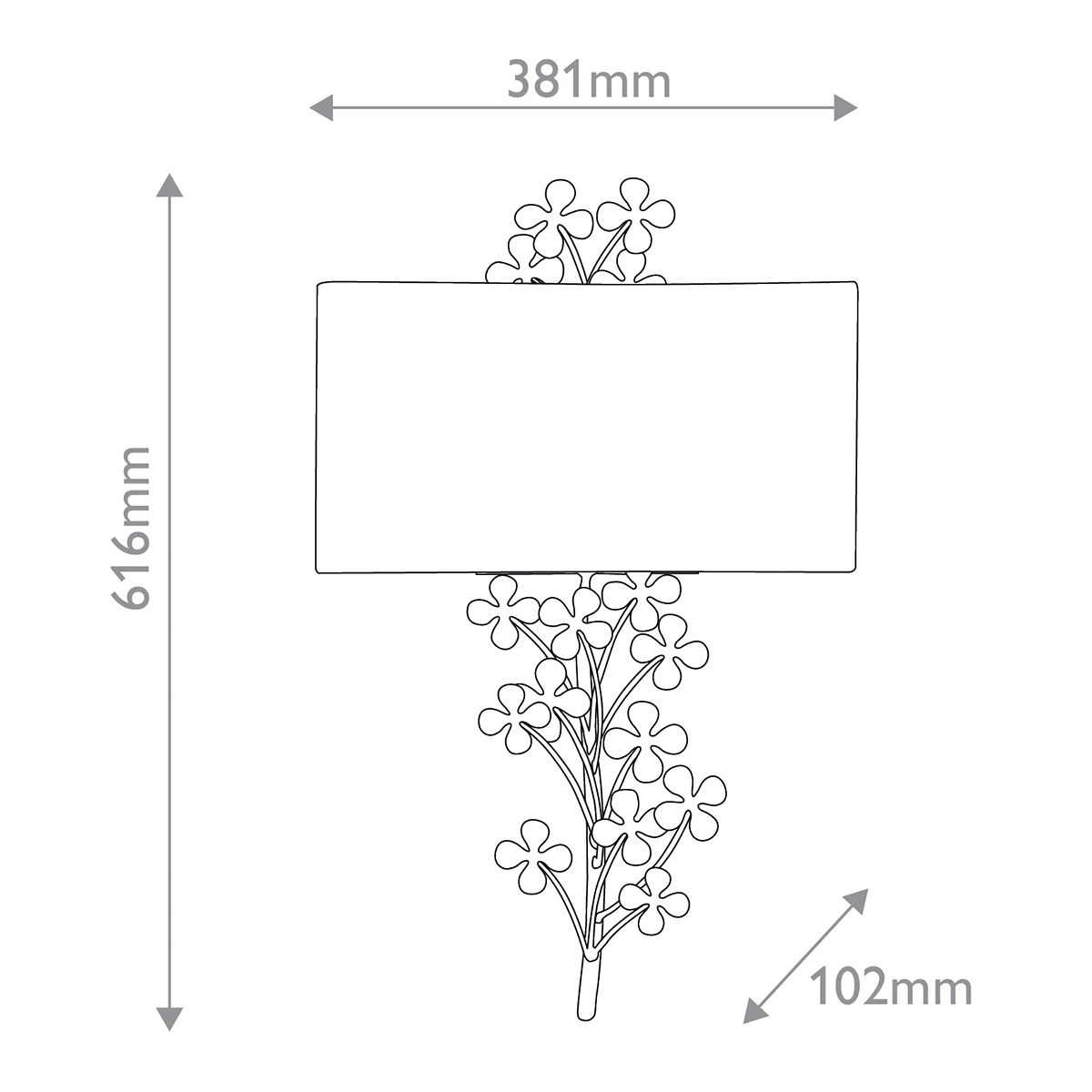 Дизайнерское бра Cloverfield, стиль:  6
