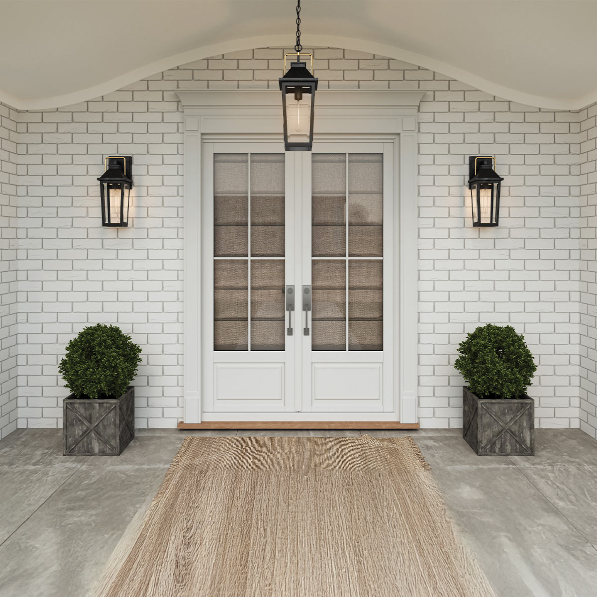 картинка Настенный фонарь Quoizel, Арт. QZ-BUCKLEY-M-MBK от магазина Одежда+ 7