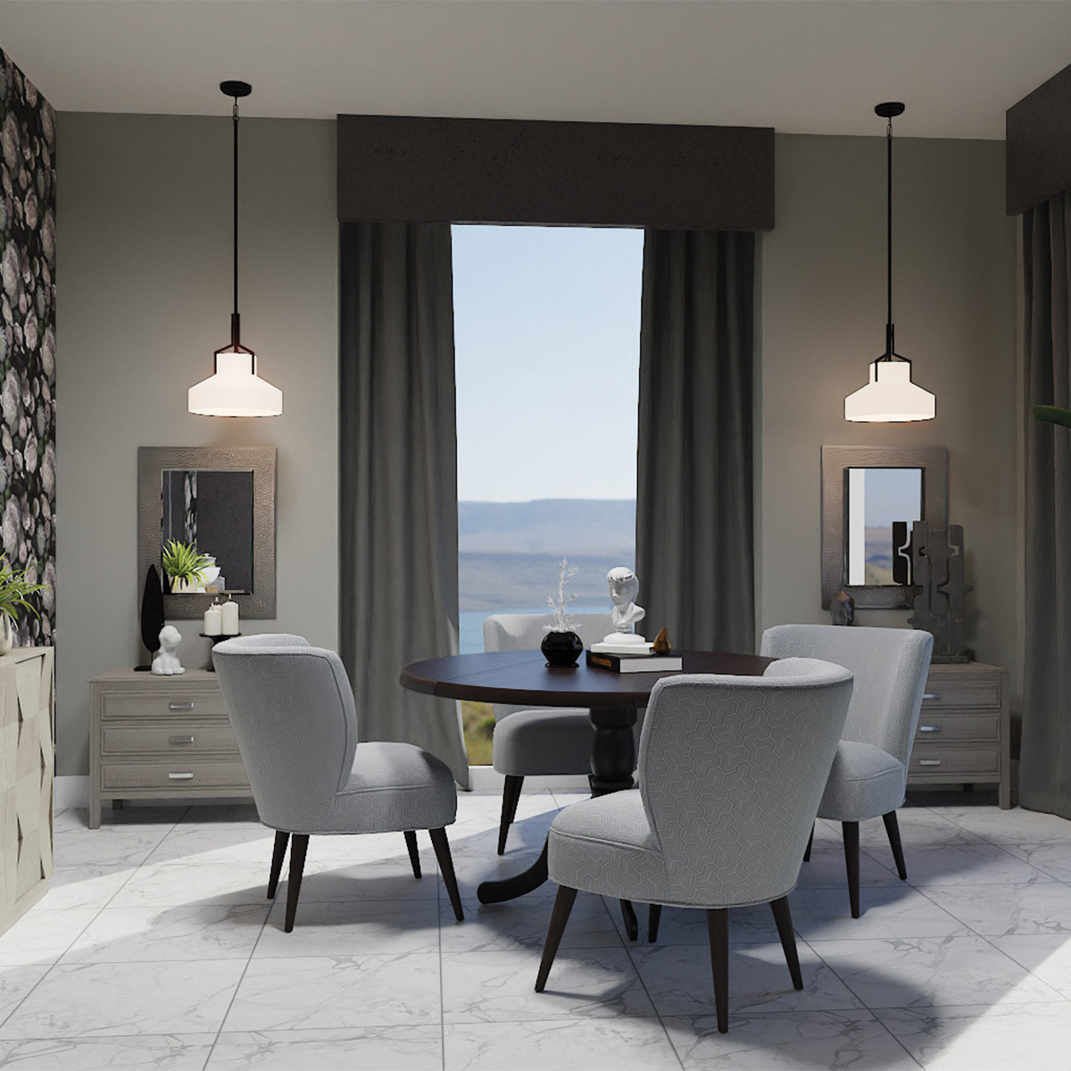 Дизайнерский подвесной светильник Brecken, стиль:  4