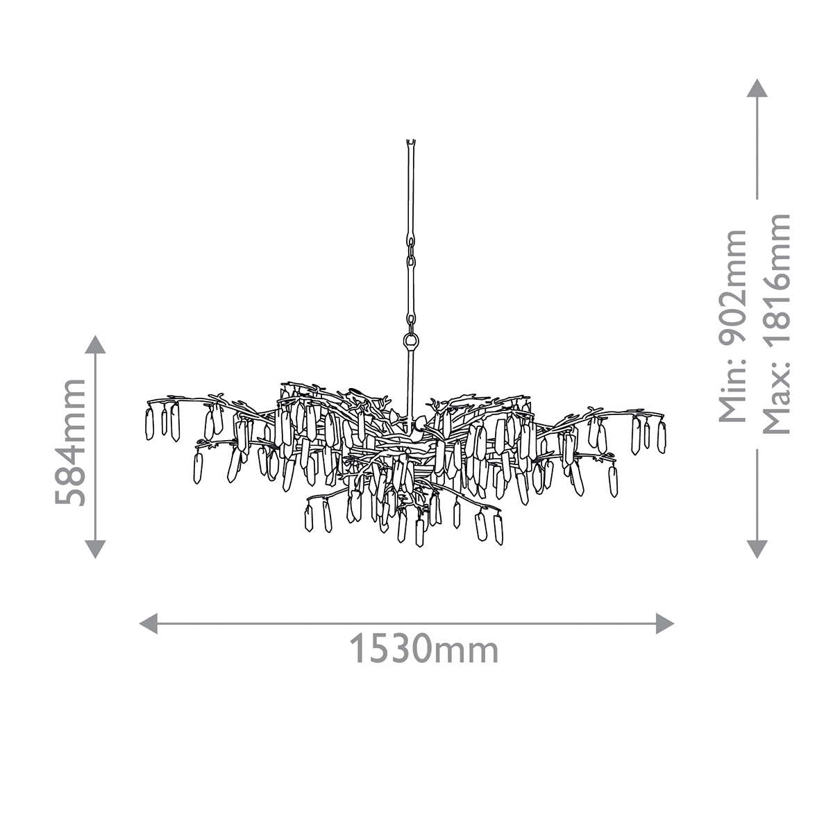 Дизайнерская люстра Forest dawn, стиль:  7