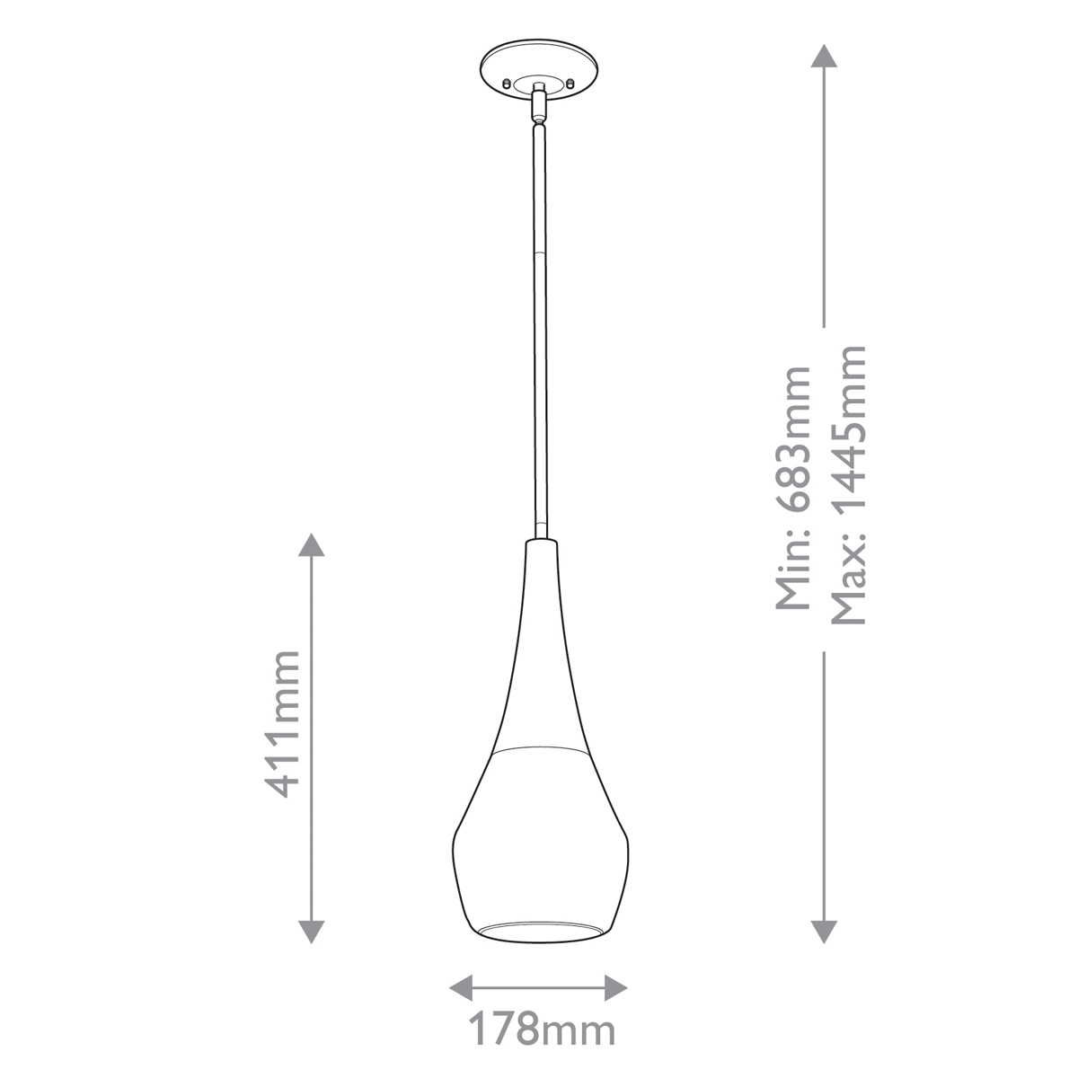 Дизайнерский подвесной светильник Deela, стиль: современный 9