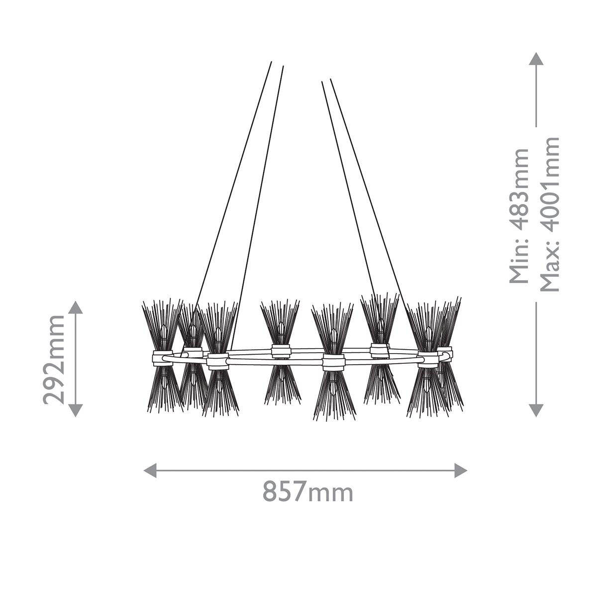 Дизайнерская люстра Novatude, стиль:  7