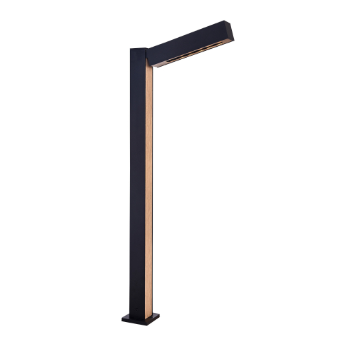 картинка Фонарь GR0224-1A Black and Wood от магазина Одежда+