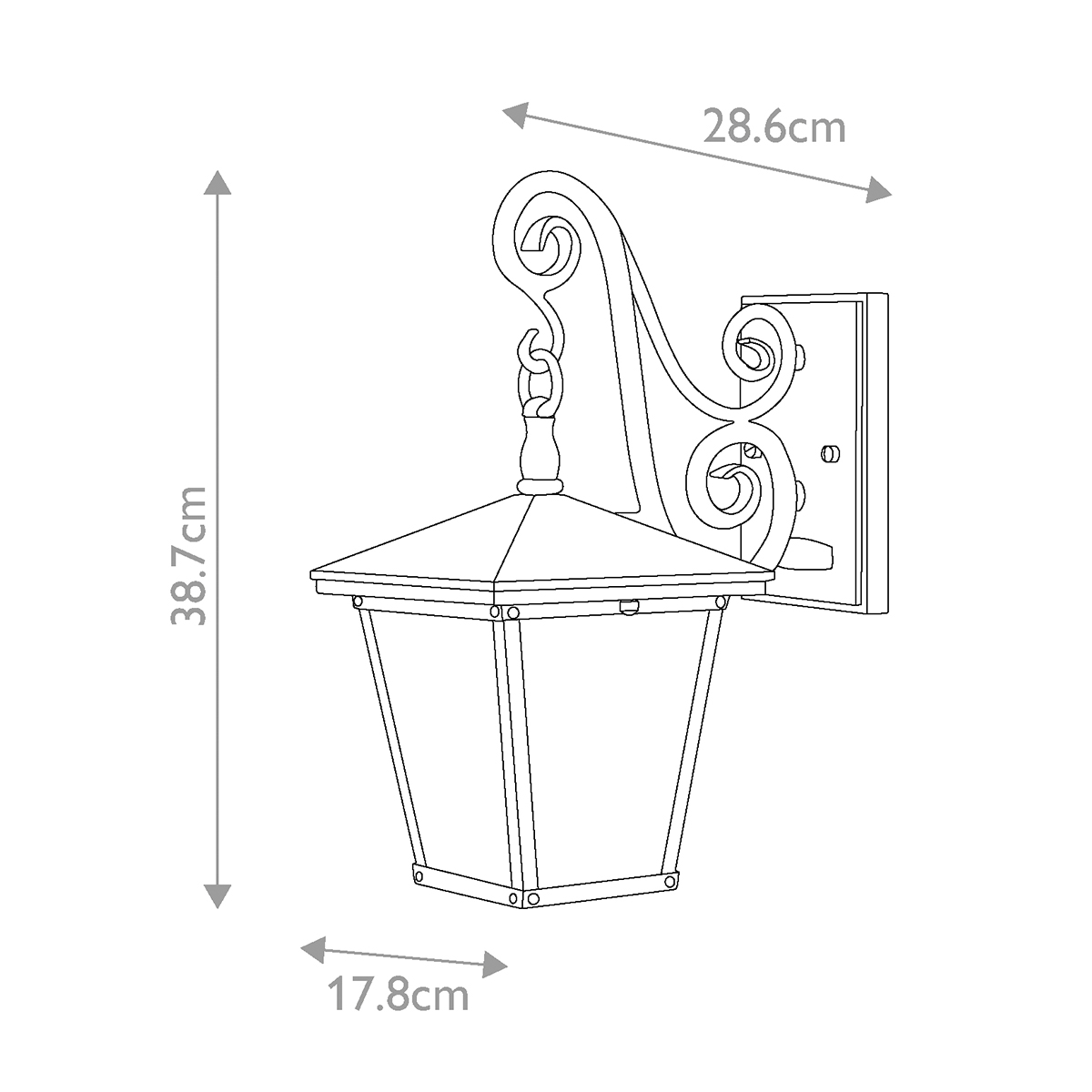 картинка Настенный фонарь Hinkely Lighting, Арт. HK-TRELLIS2-S от магазина Одежда+ 5