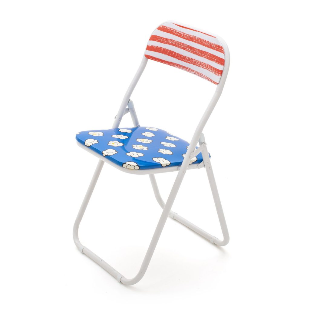 Дизайнерский стул Blow Folding Chair синий 2