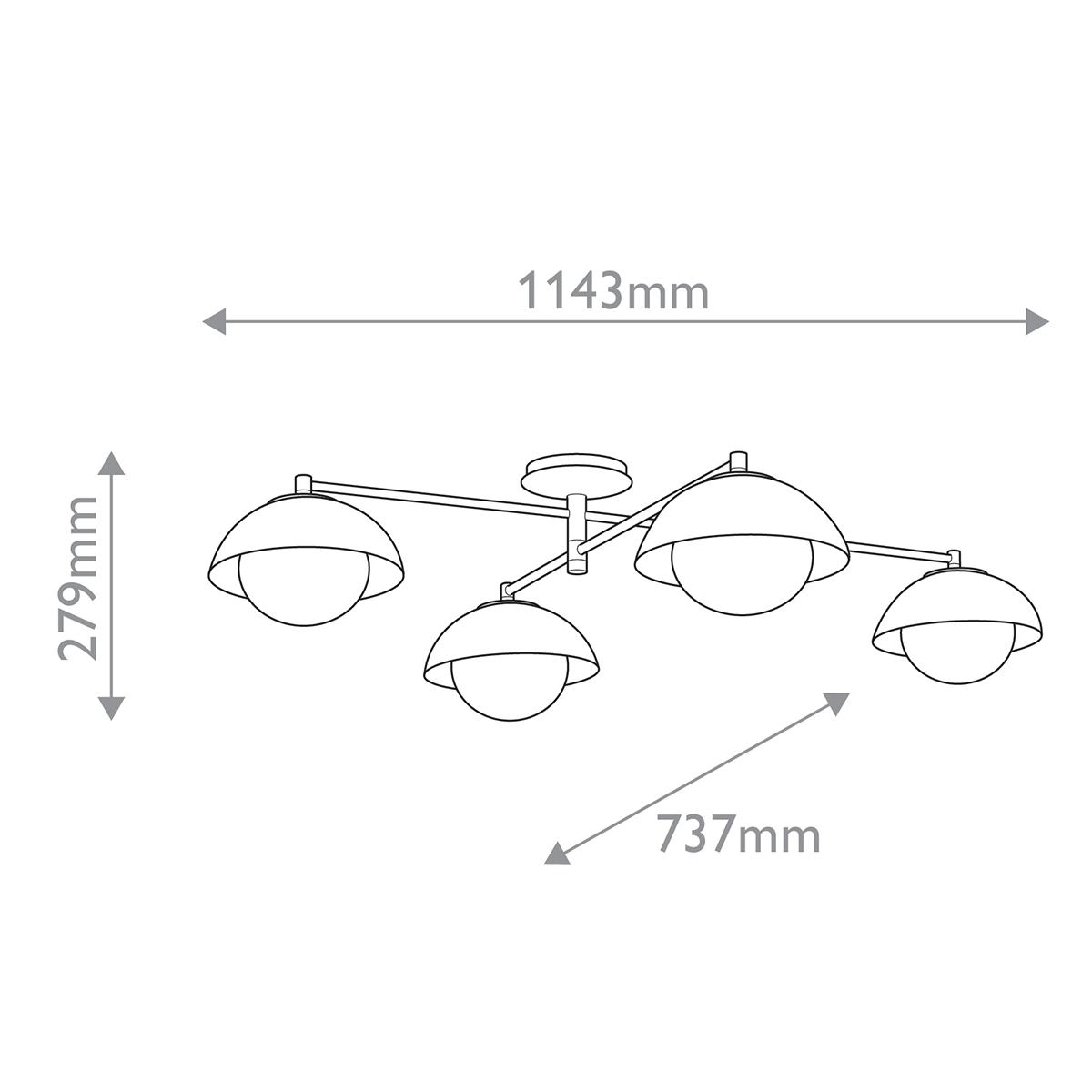Дизайнерский потолочный светильник Glaze, стиль:  7