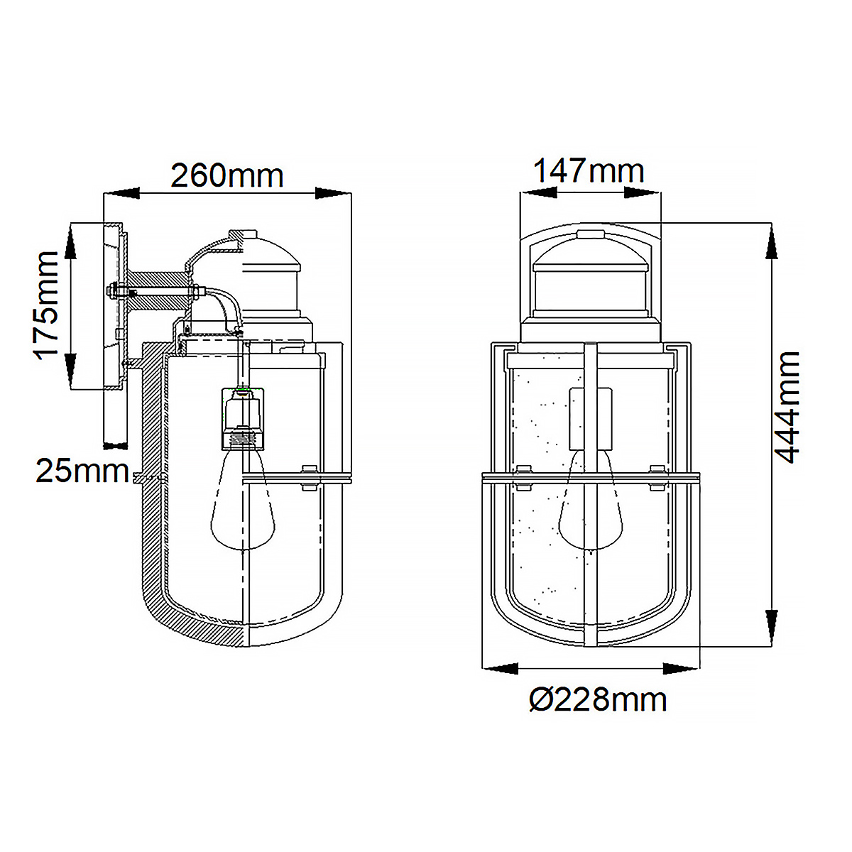 картинка Настенный фонарь Kichler, Арт. KL-SURI-L от магазина Одежда+ 6