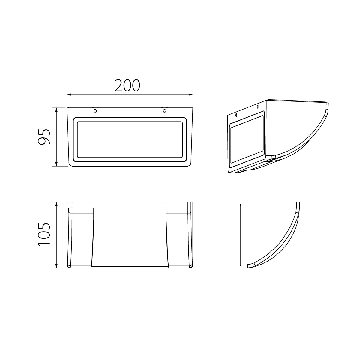 картинка Настенный фонарь Natural Concepts, Арт. NC-003055-DG от магазина Одежда+ 4