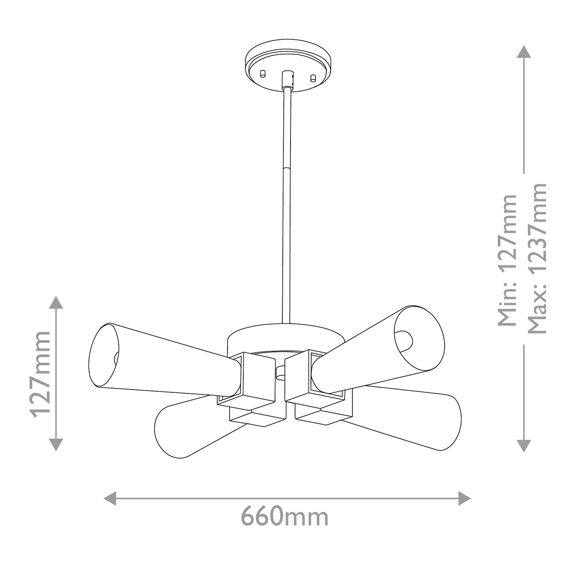 Дизайнерский потолочный светильник Kristy, стиль: современный 10