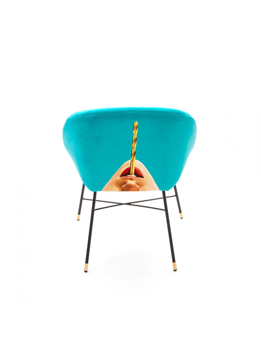 Дизайнерский стул Toiletpaper Furniture голубой 2