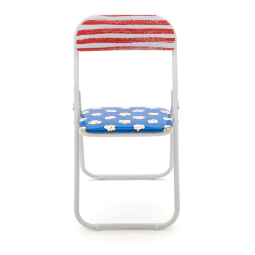 Дизайнерский стул Blow Folding Chair синий