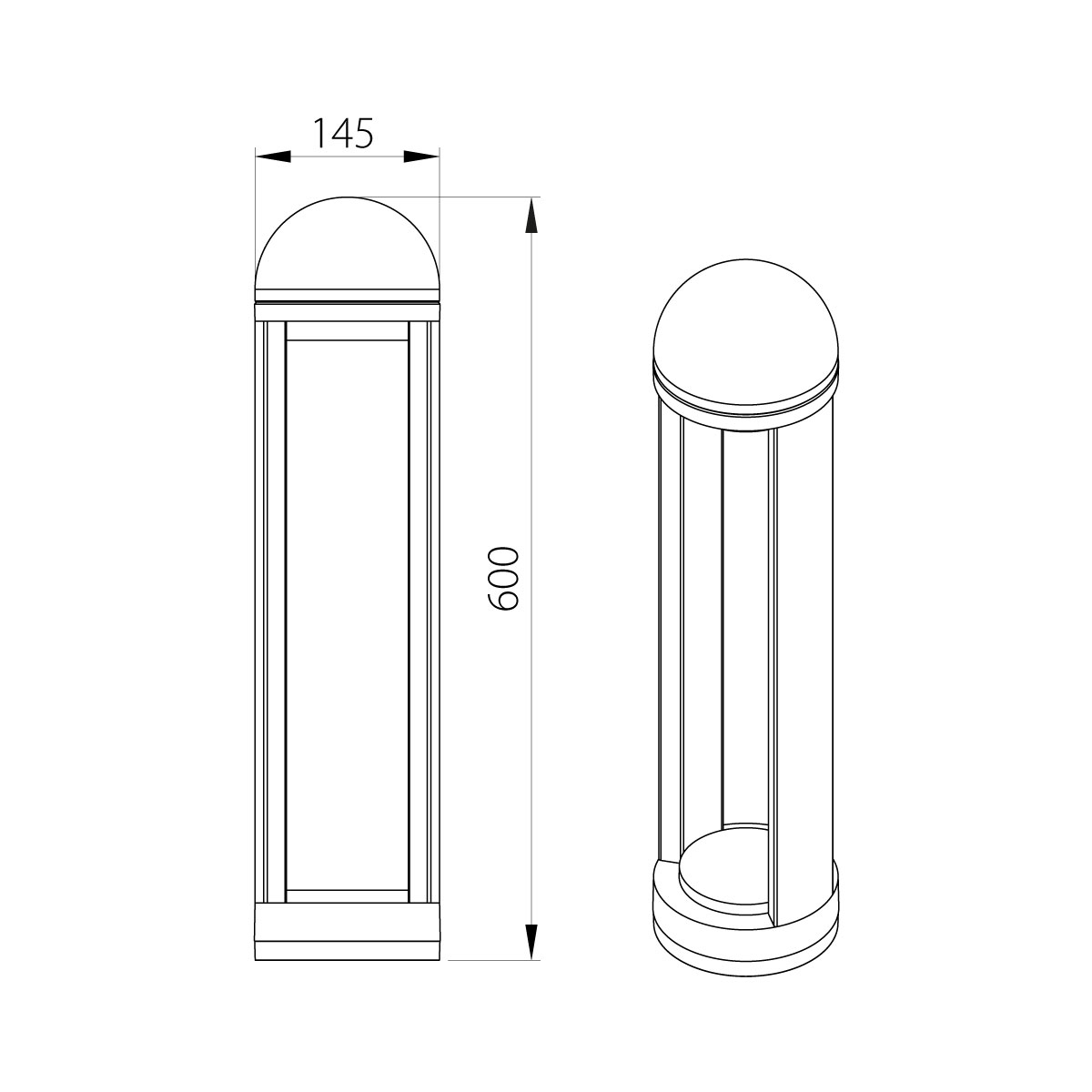 картинка Фонарный столб Natural Concepts, Арт. NC-003103RH-60-DG от магазина Одежда+ 6