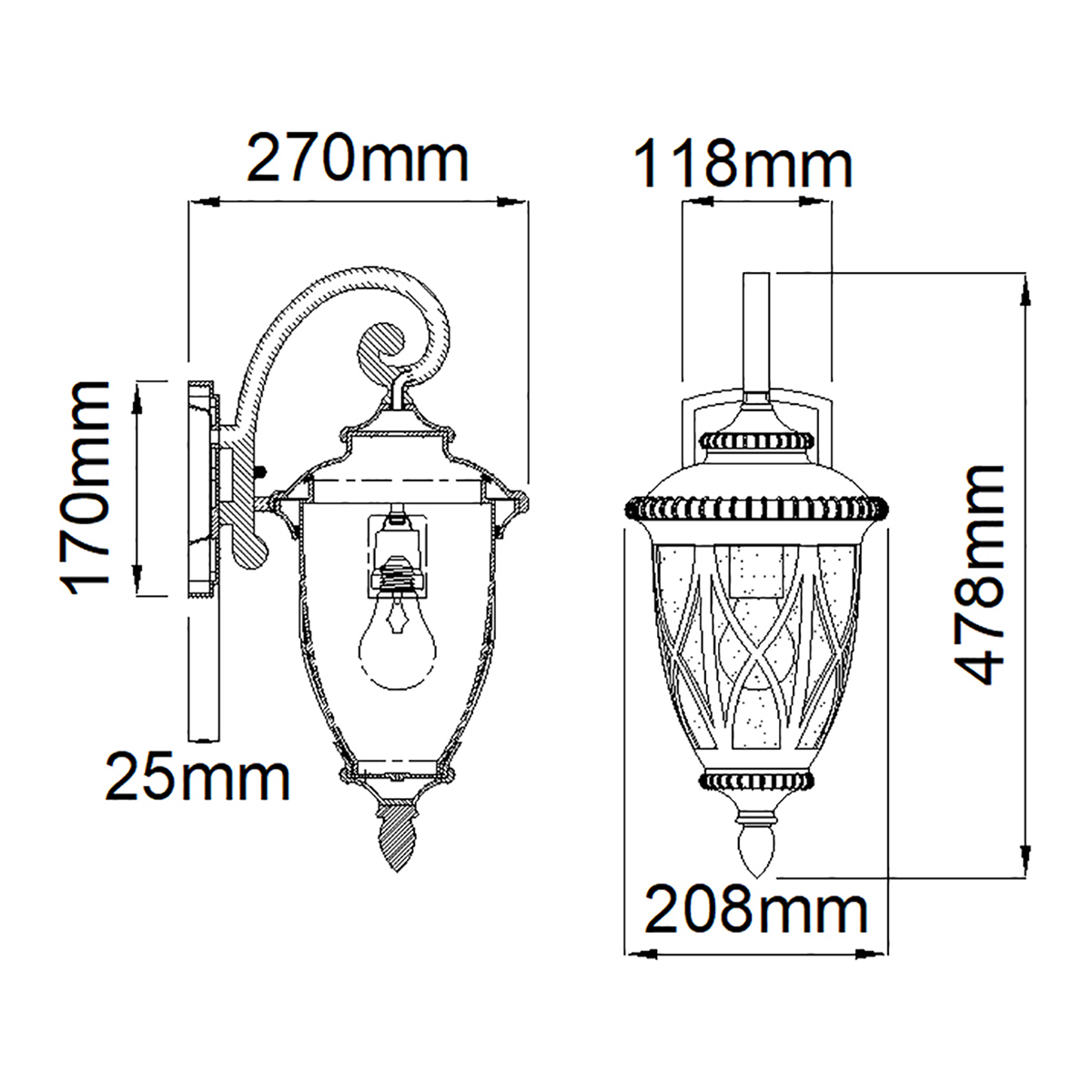картинка Настенный фонарь Kichler, Арт. KL-ADMIRALS-COVE-M от магазина Одежда+ 6