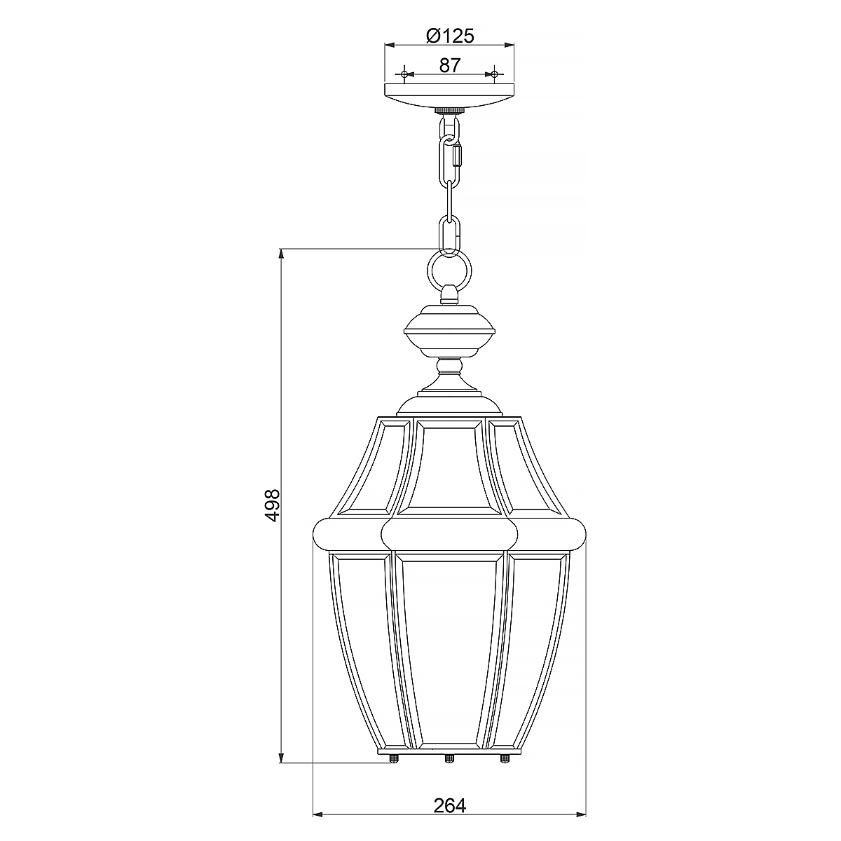 картинка Подвесной фонарь Quoizel, Арт. QZ-NEWBURY8-L-PB от магазина Одежда+ 5