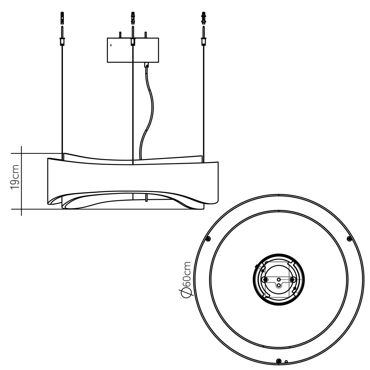 Дизайнерский подвесной светильник Horizon, стиль:  6