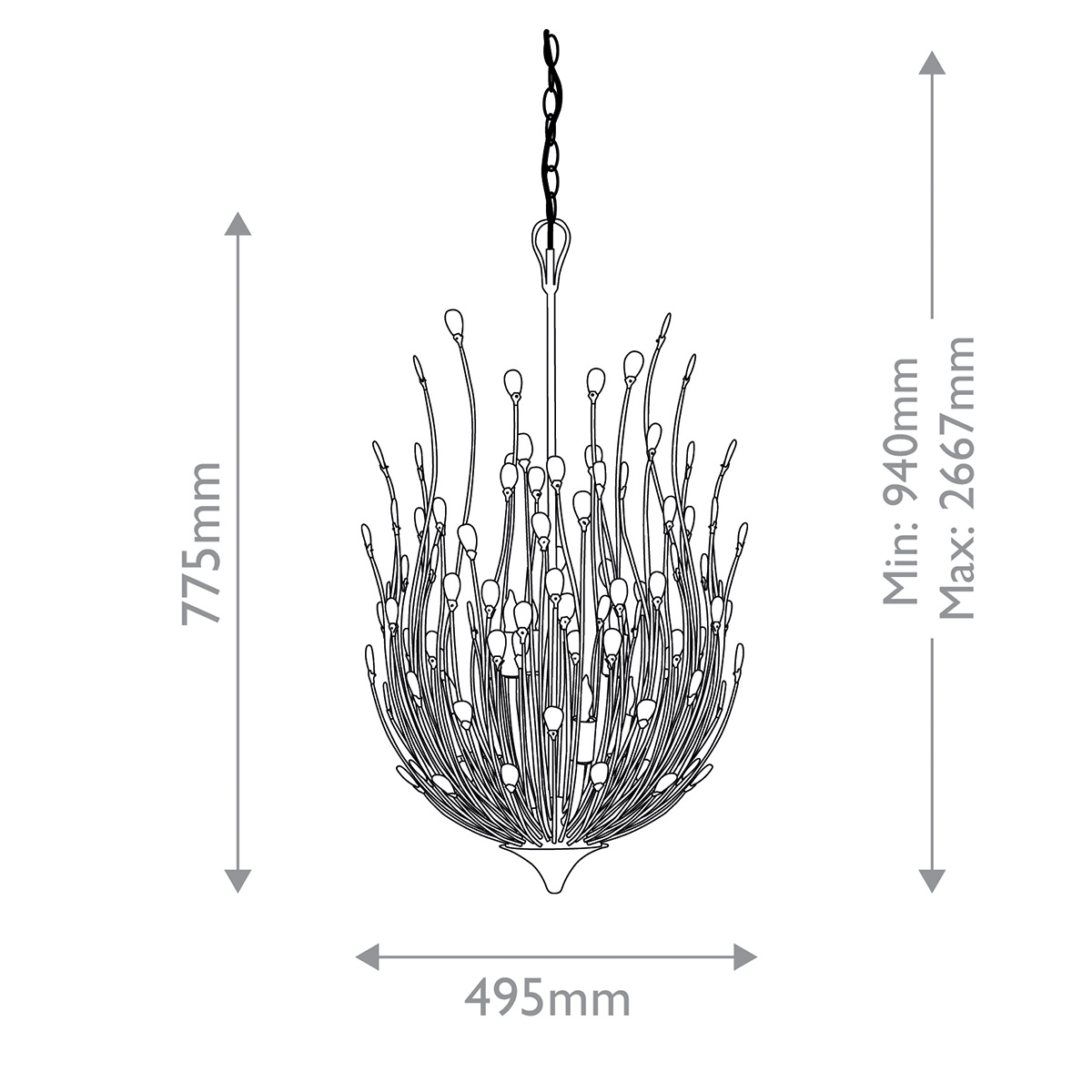 Дизайнерская люстра Delphos, стиль:  7