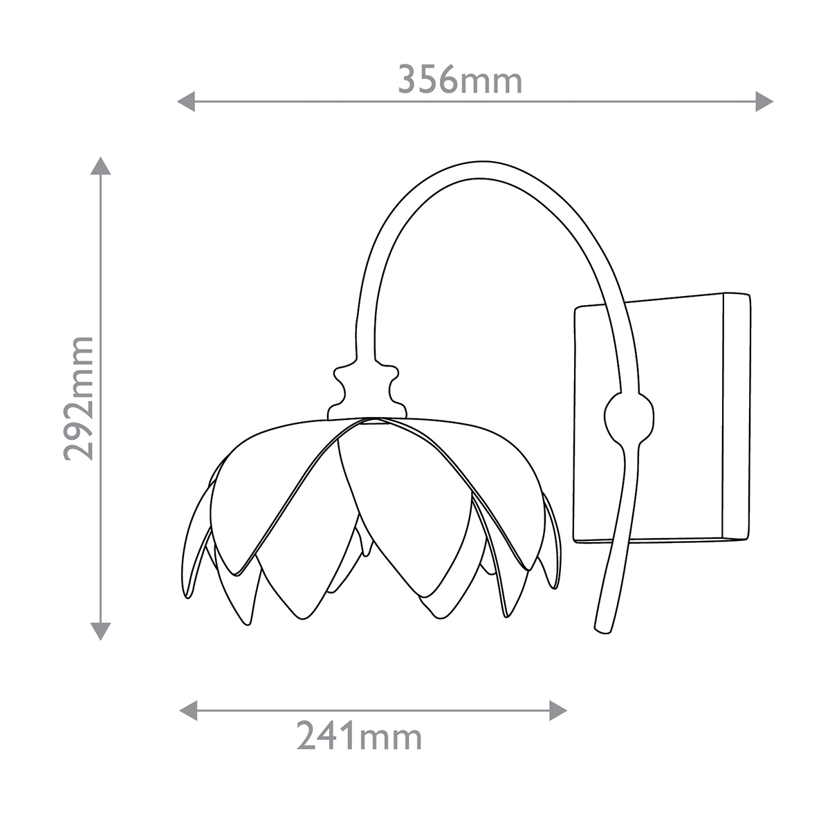 Дизайнерское бра Sweetheart, стиль:  7