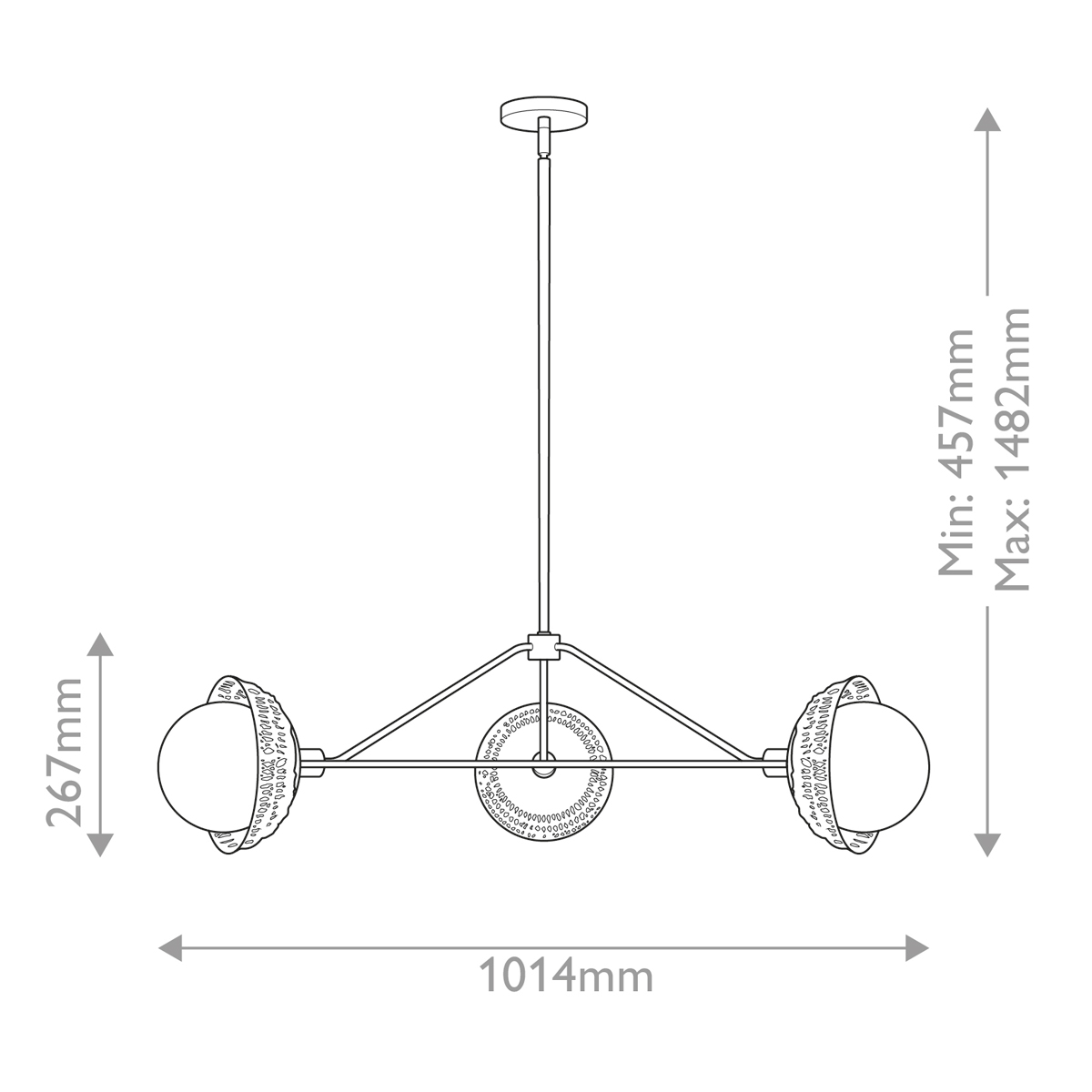 Дизайнерская люстра Perth, стиль: современный 9