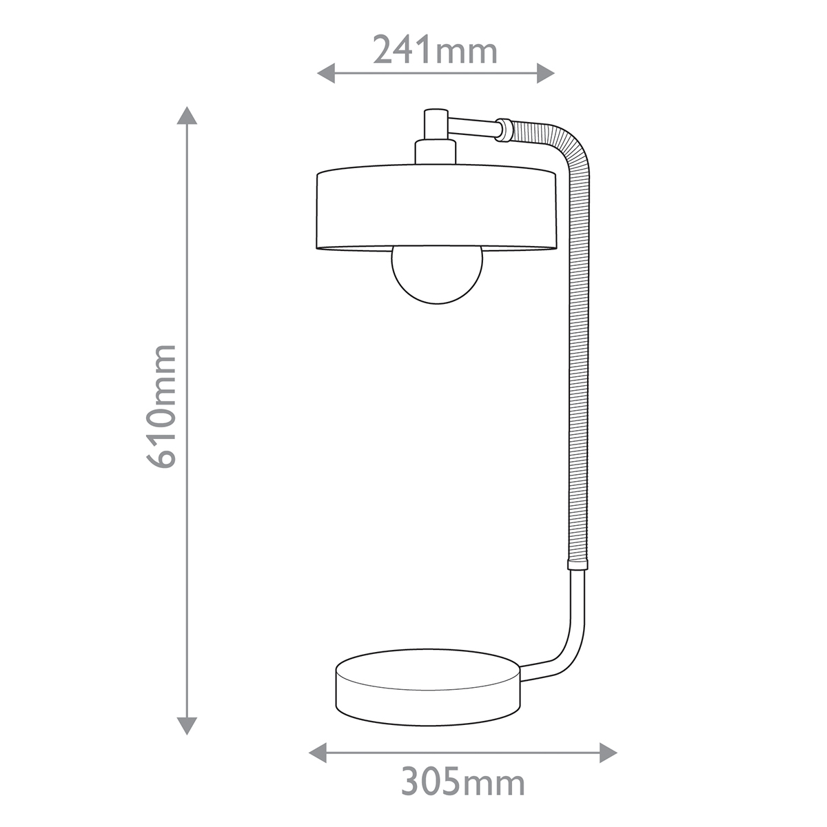 Дизайнерская настольная лампа Aaron, стиль:  7