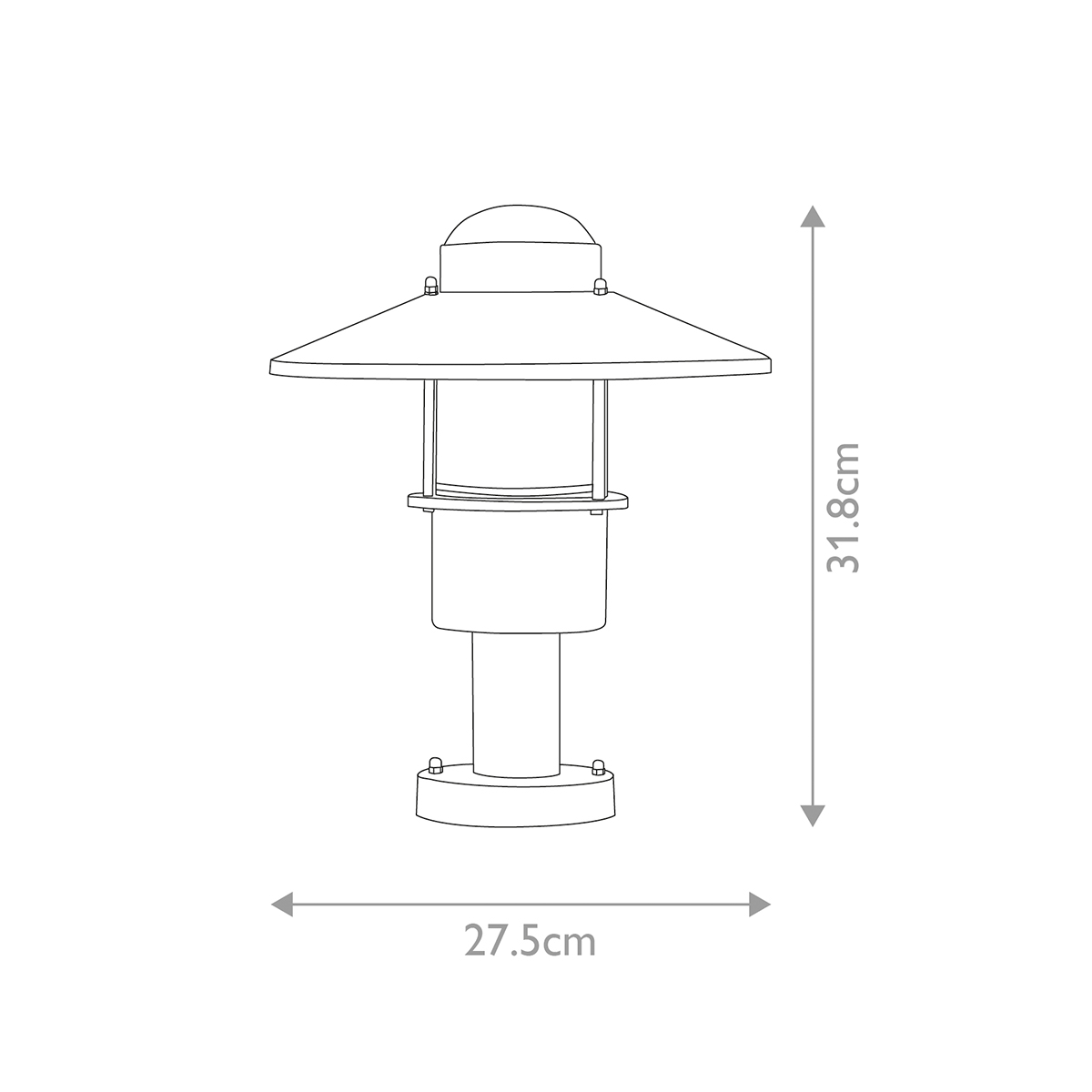 картинка Фонарь-пьедестал Elstead Lighting, Арт. KLAMPENBORG-PED-BK от магазина Одежда+ 6