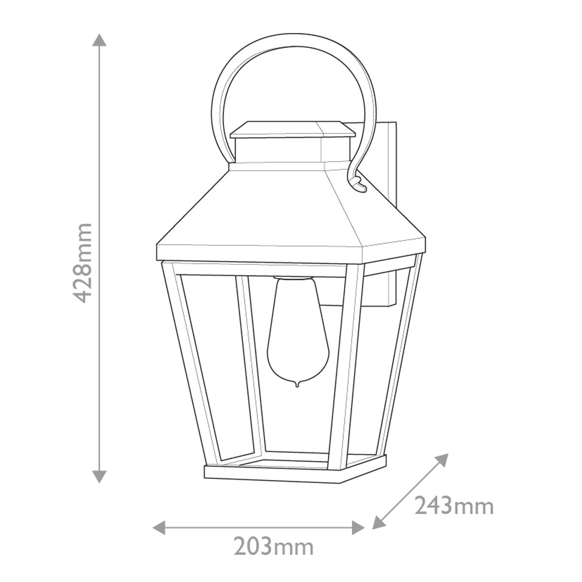 картинка Настенный фонарь Hinkley, Арт. HK-DAWSON-M от магазина Одежда+ 9