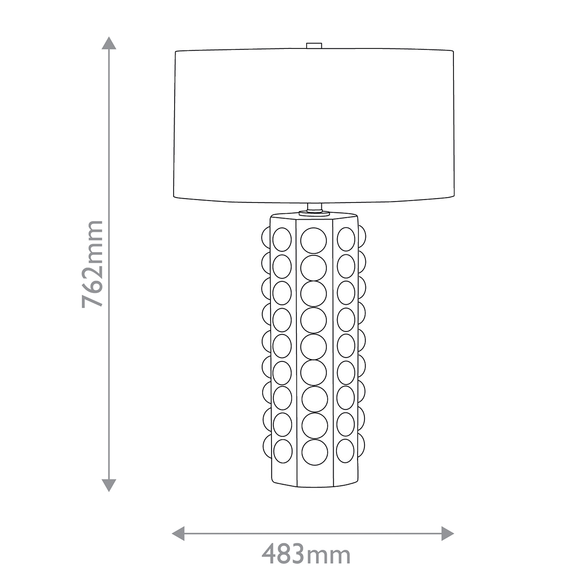 Дизайнерская настольная лампа Cassandra, стиль:  7