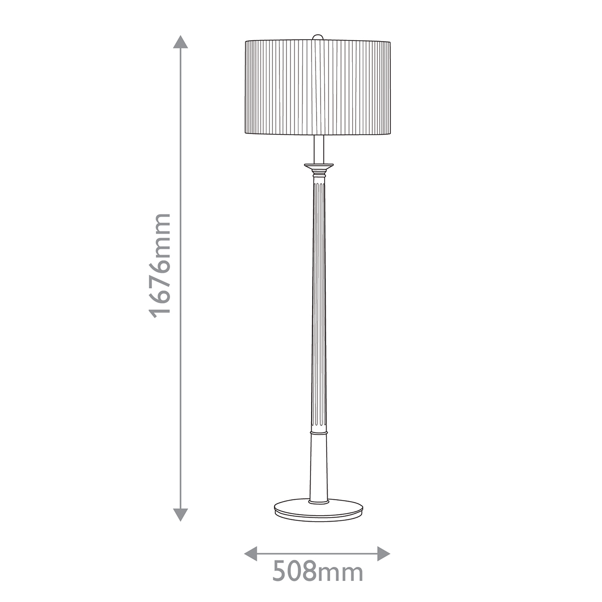 Дизайнерский торшер Mitford, стиль:  6