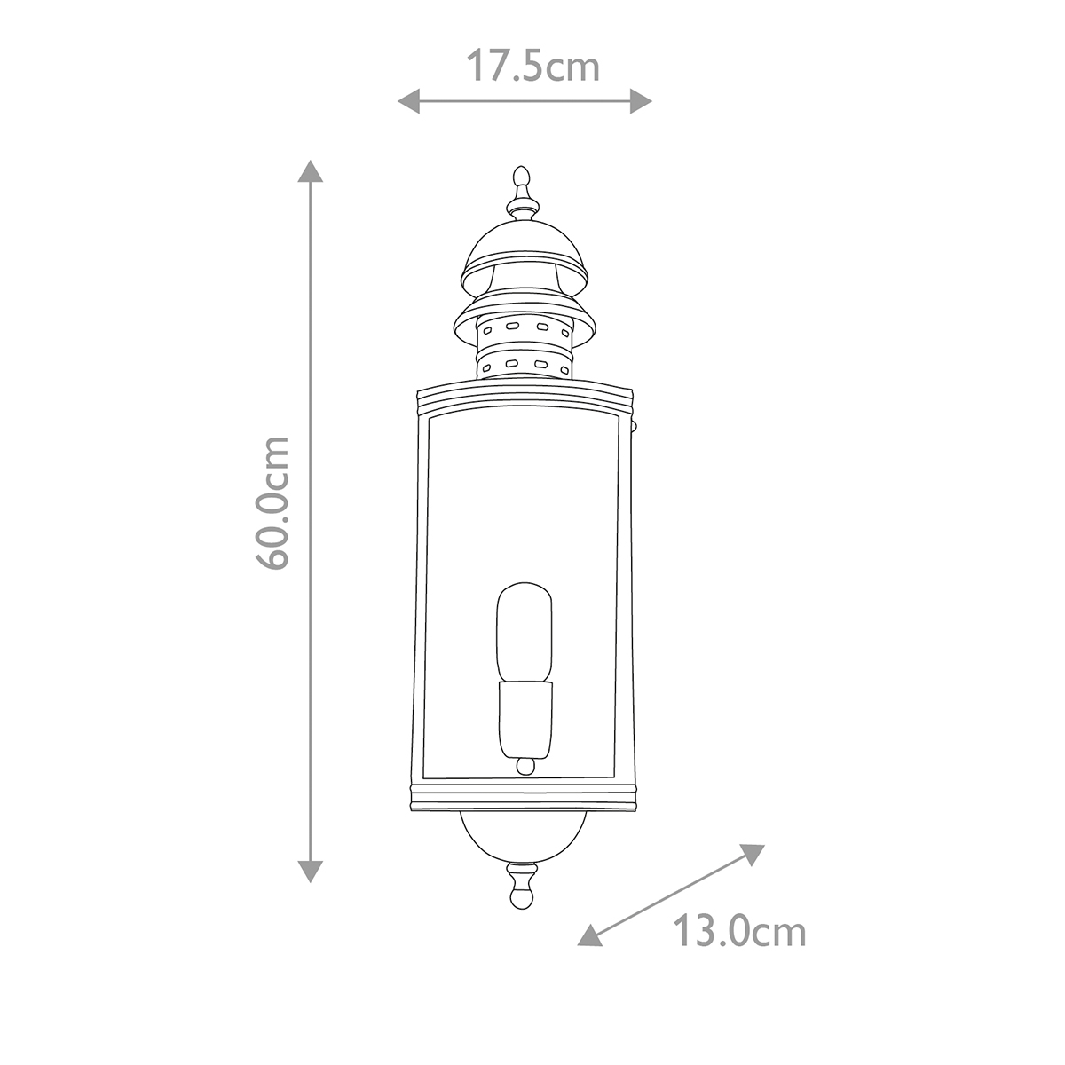 картинка Настенный фонарь Elstead Exterior, Арт. DOWNING-STREET-V от магазина Одежда+ 5