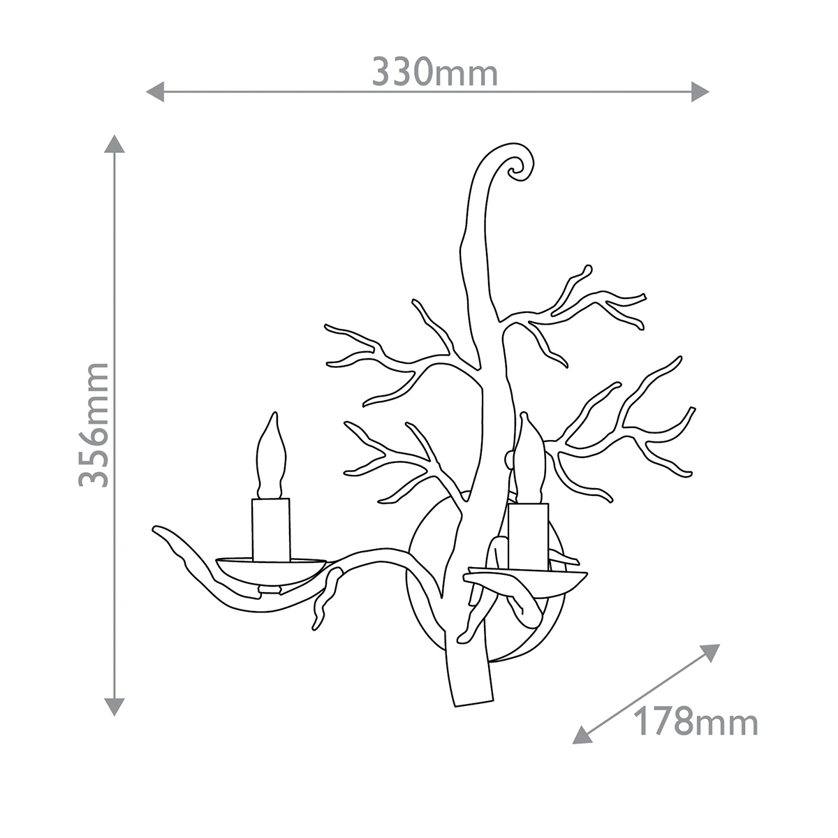 Дизайнерское бра Treetop, стиль:  5