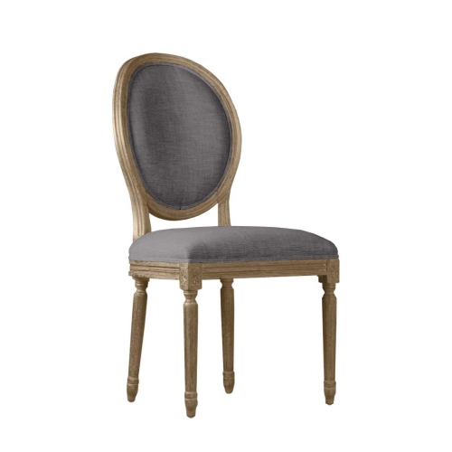 Серый стул Louis Gramercy Home, размеры: 51x61x102 см Дизайнерский стул Louis серый