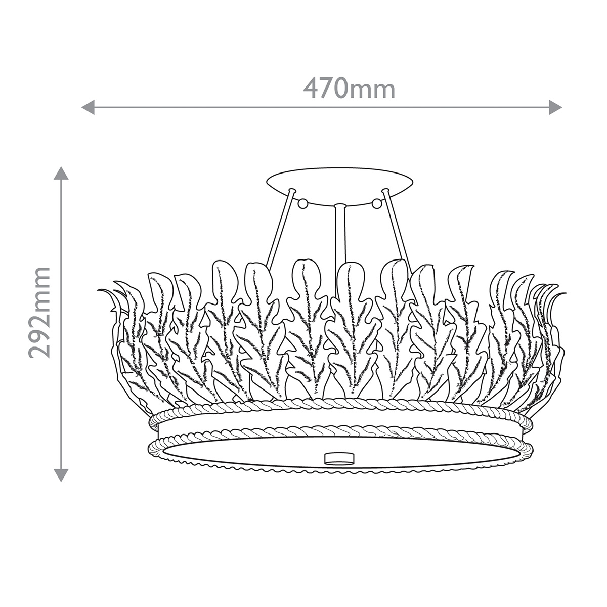 Дизайнерский потолочный светильник Biddulph, стиль:  6