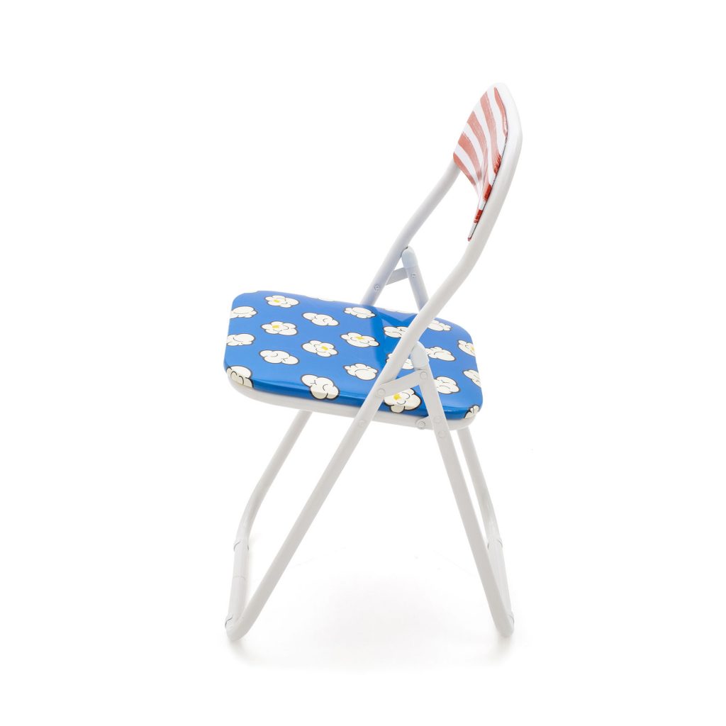 Дизайнерский стул Blow Folding Chair синий 4