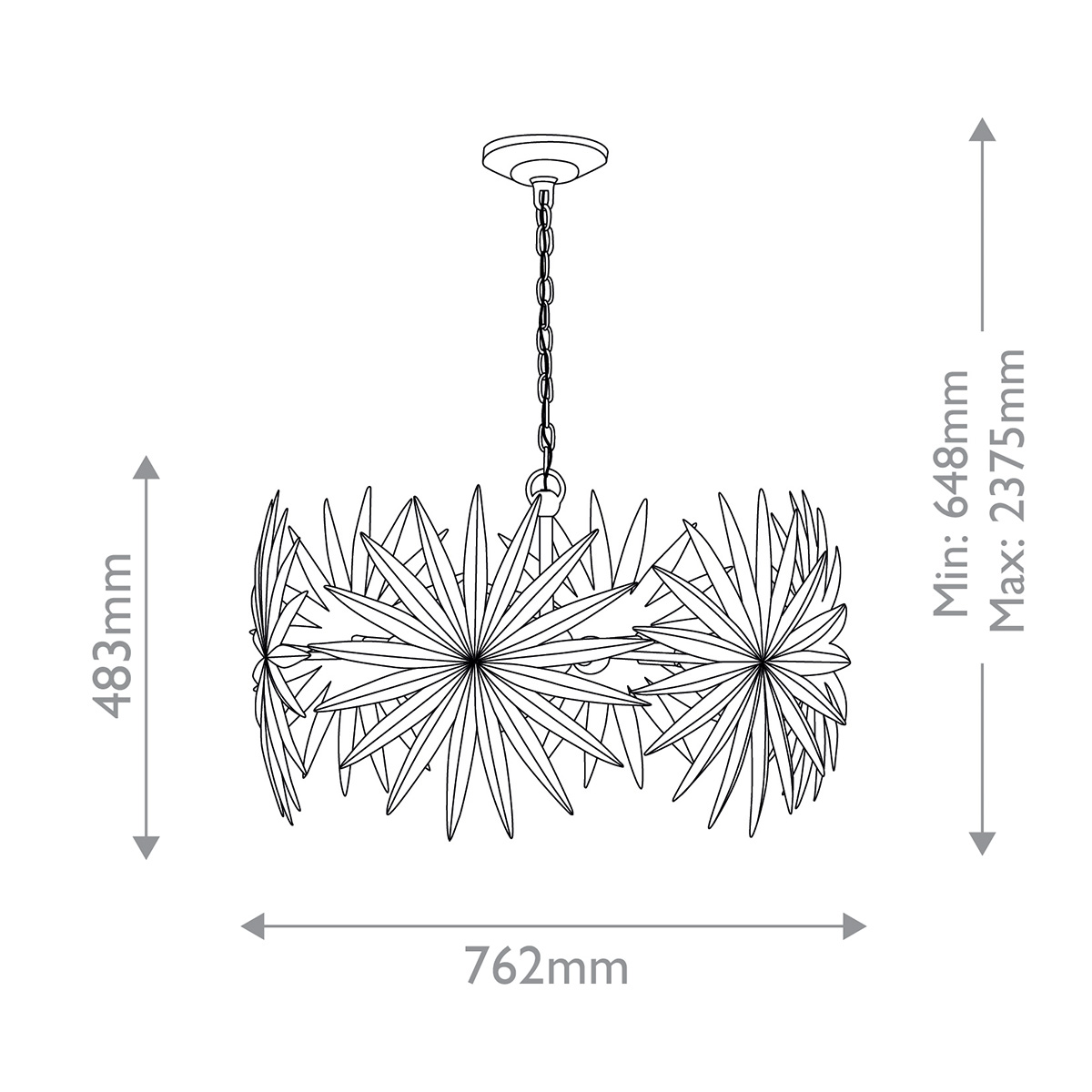 Дизайнерская люстра Bismarkia, стиль:  7