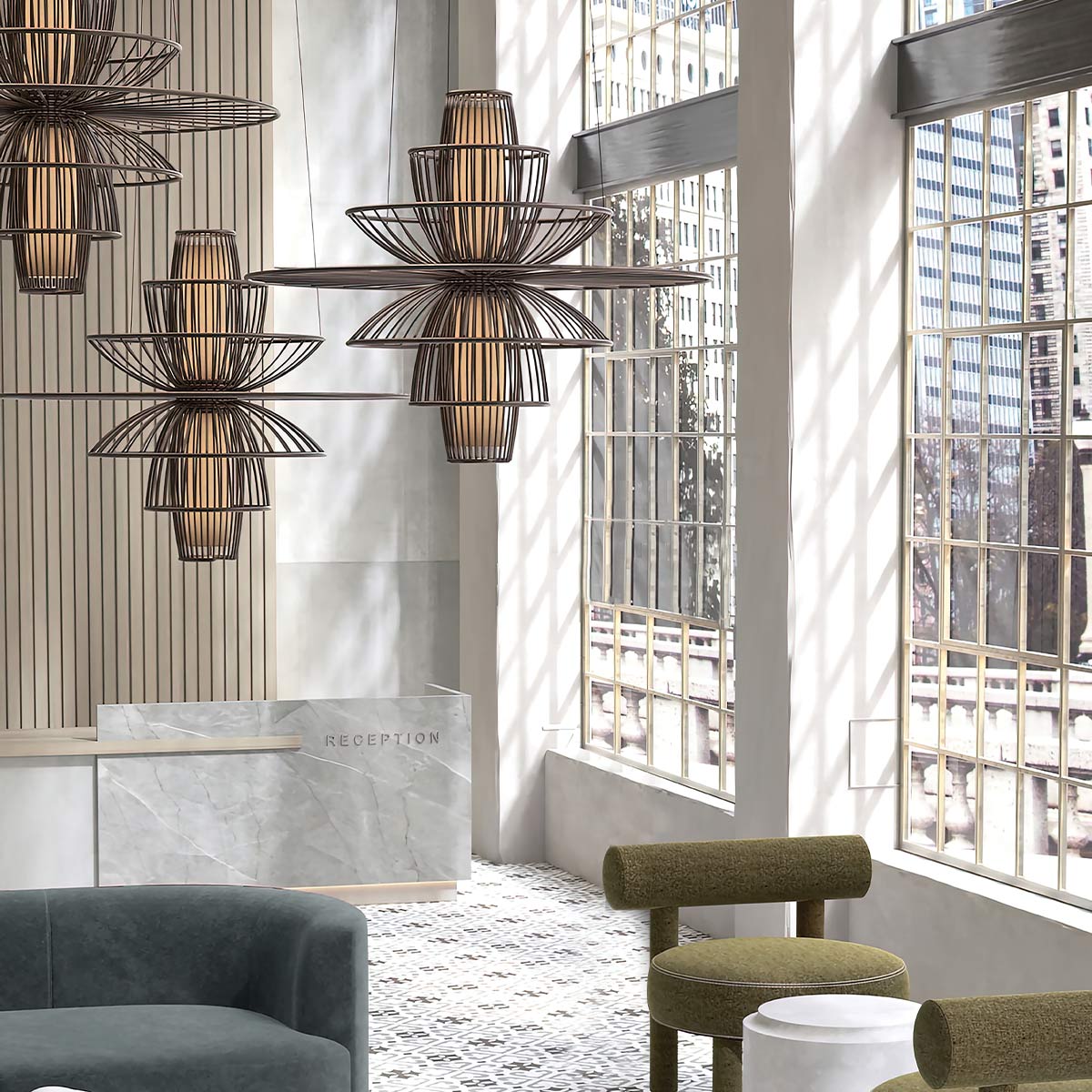 Дизайнерская люстра Benjiro, стиль:  5