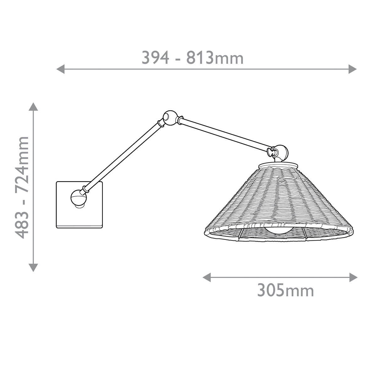 Дизайнерское бра Padma, стиль:  7