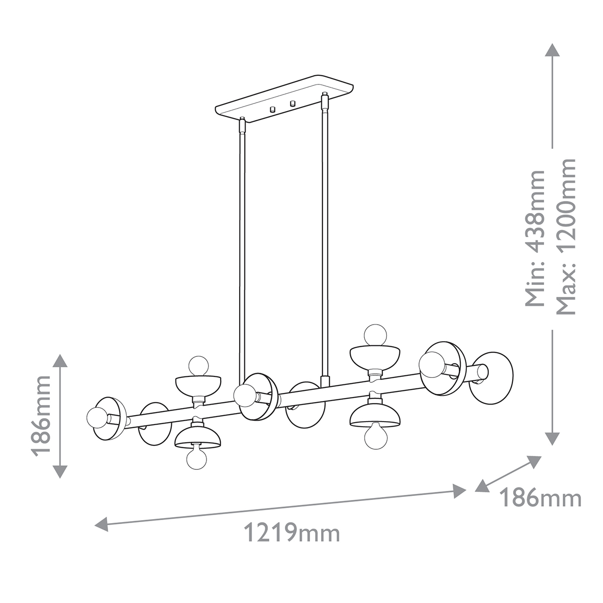 Дизайнерская люстра Palta, стиль: современный 7