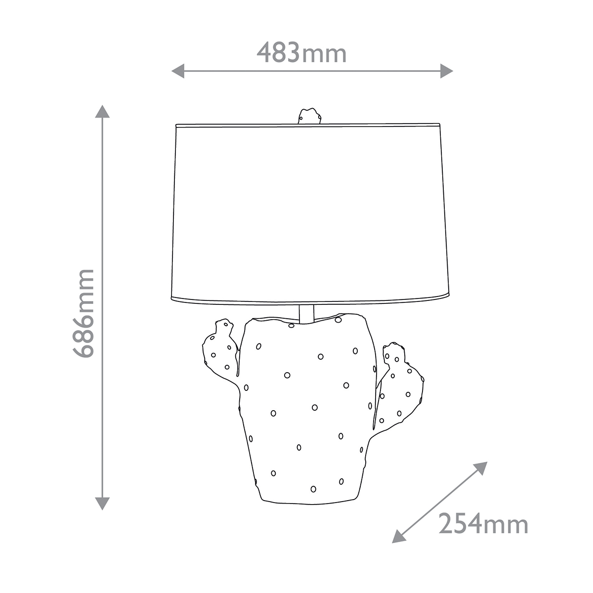 Дизайнерская настольная лампа Cactus, стиль:  7