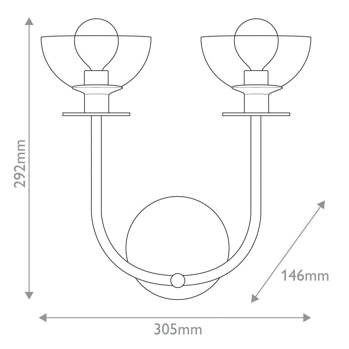 Дизайнерское бра Sylvia, стиль: современный 5
