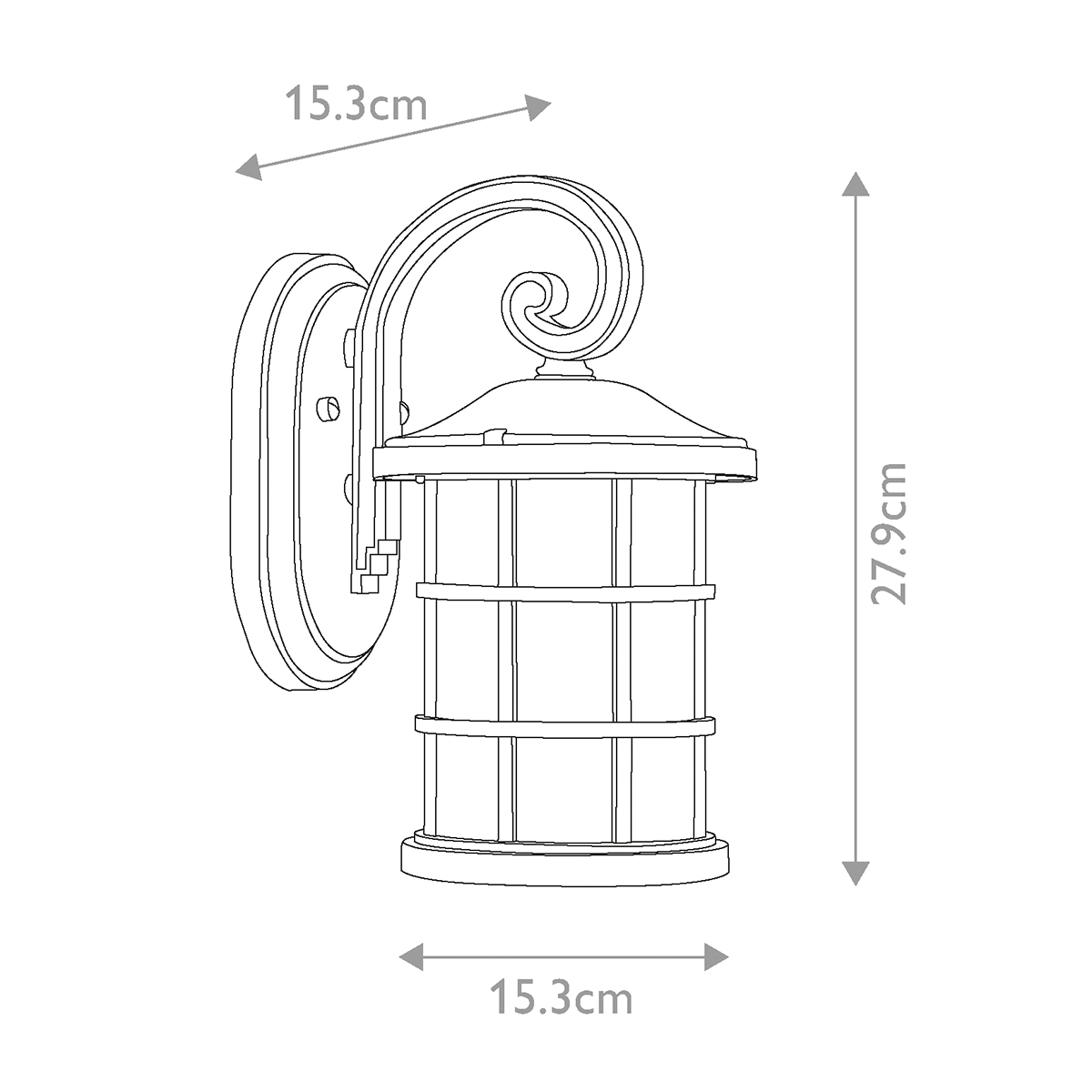 картинка Настенный фонарь Quoizel, Арт. QZ-CRUSADE-S-BLK от магазина Одежда+ 7