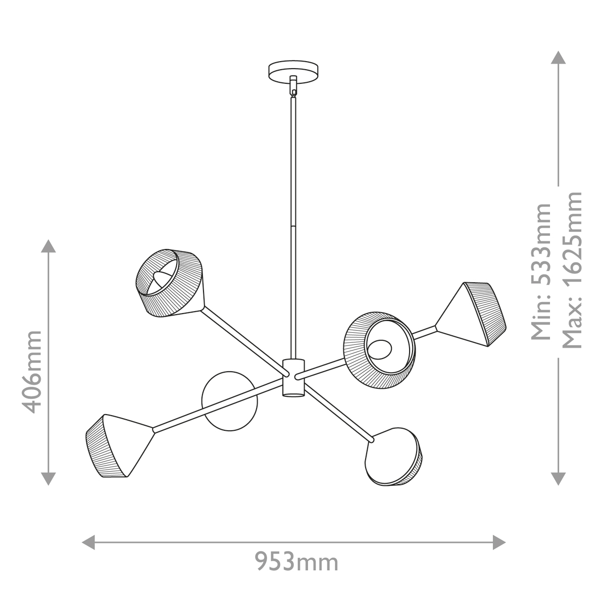 Дизайнерская люстра Daphne, стиль: современный 9