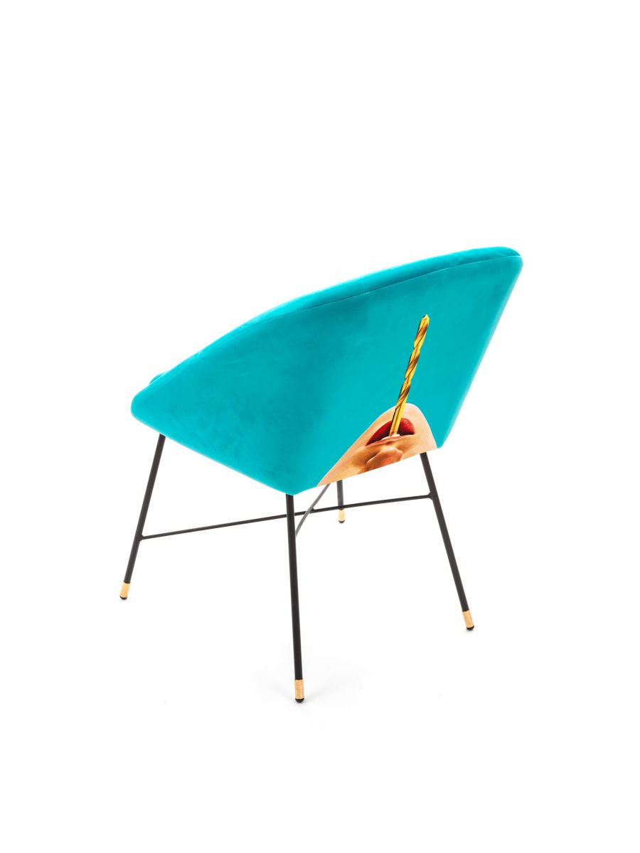 Дизайнерский стул Toiletpaper Furniture голубой 6