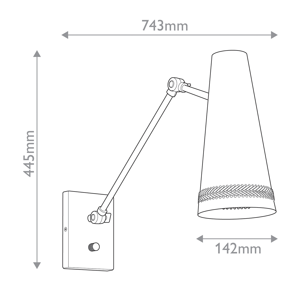 Дизайнерское бра Brickell, стиль:  4