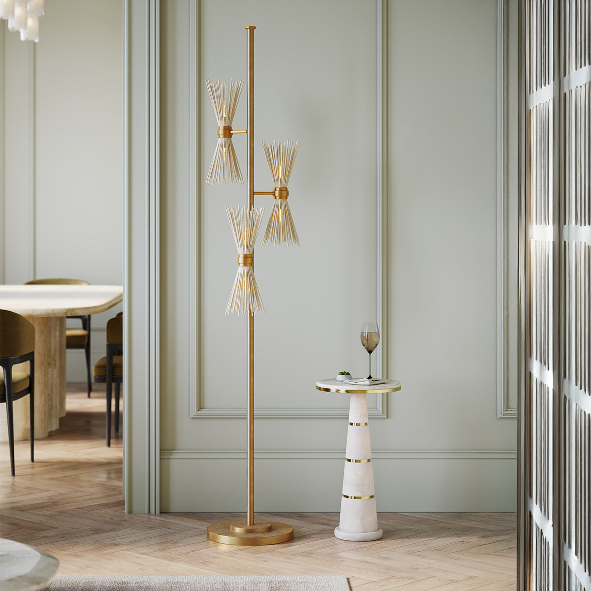 Дизайнерский торшер Novatude, стиль:  4