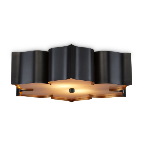 Потолочный светильник Grand lotus Gramercy Home, размеры: 48,3x48,3x11,4 см Дизайнерский потолочный светильник Grand lotus, стиль: