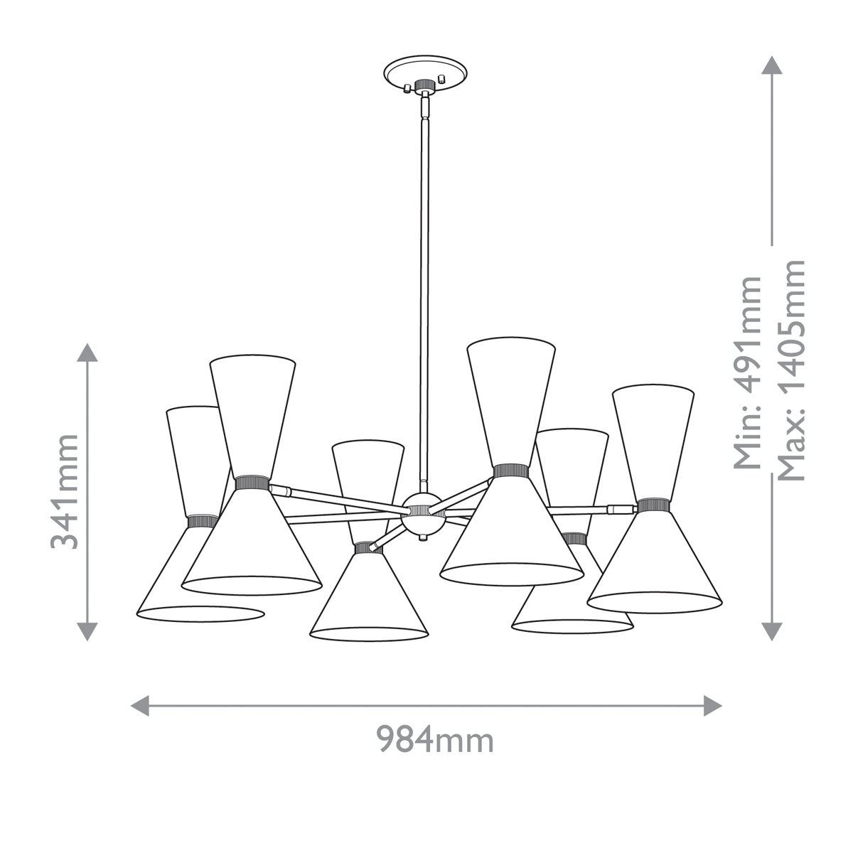 Дизайнерская люстра Phix, стиль: современный 10
